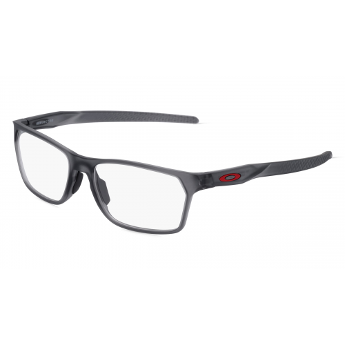 Oakley OX8032 Herren-Brille inkl. Gläser Vollrand Eckig Kunststoff-Gestell 55mm/16mm/141mm, grau