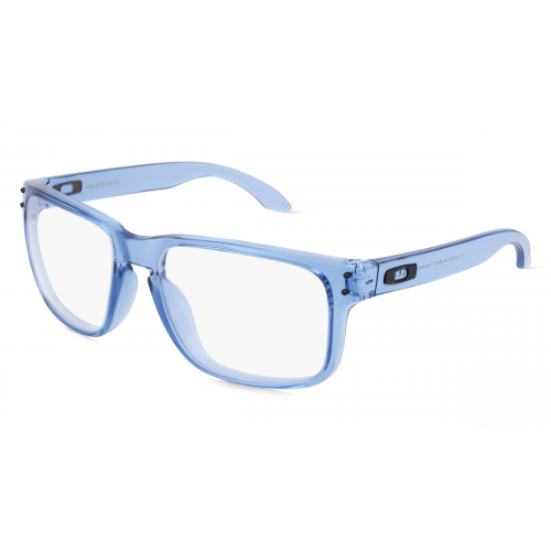 Oakley OX8156 Herren-Brille inkl. Gläser Vollrand Eckig Kunststoff-Gestell 56mm/18mm/137mm, blau