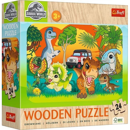 Holz Puzzle Junior 24 - Jurassic World