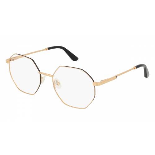 Guess GU2849 Unisex-Brille inkl. Gläser Vollrand Achteckig Metall-Gestell 53mm/19mm/140mm, Gold