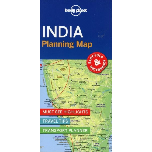 Lonely Planet - Lonely Planet: Lonely Planet India Planning Map 1