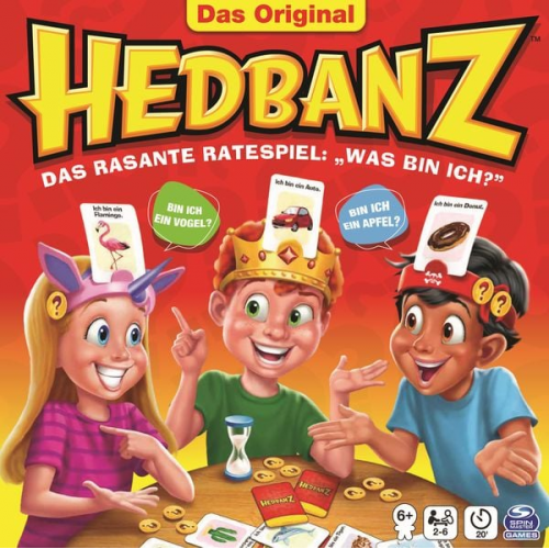 Spin Master Games Hedbanz - das rasante Ratespiel für die ganze Familie - Neuauflage mit tollem Spielmaterial