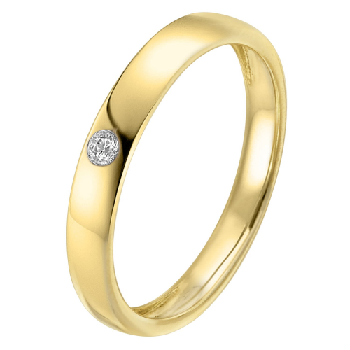 trendor 39405 Verlobungsring mit Brillant Gold 585 / 14 Karat Diamantring