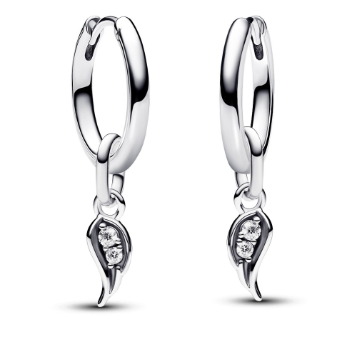 Pandora 68330 Schmuck-Set Silber Creolen Funkelnder Engelsflügel