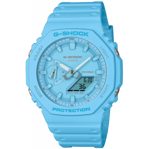 Casio GA-2100-2A2ER G-Shock Classic Ana-Digi Armbanduhr Hellblau