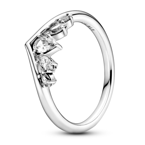 Pandora 199109C01 Damenring Silber Sparkling Wishbone