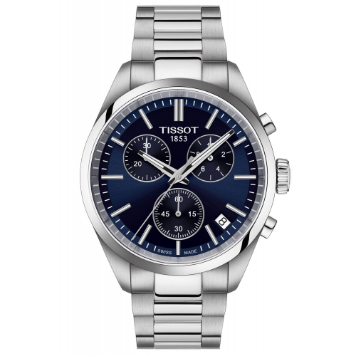 Tissot T150.417.11.041.00 Herrenuhr PR 100 Chrono Stahl/Blau