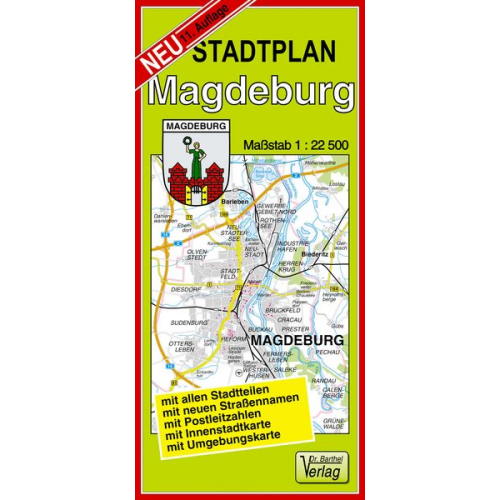 Verlag Barthel - Stadtplan Magdeburg 1 : 22 500