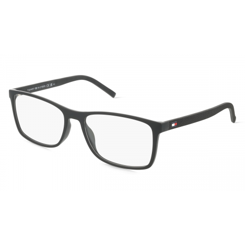 Tommy Hilfiger Eyewear TH 1785 Herren-Brille inkl. Gläser Vollrand Eckig Kunststoff-Gestell 58mm/18mm/145mm, schwarz