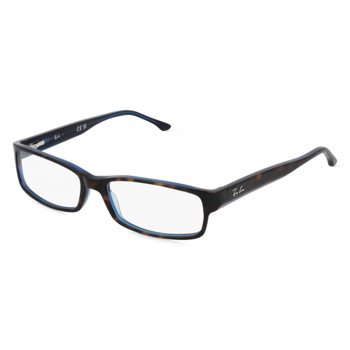 Ray-Ban RX5114 Unisex-Brille inkl. Gläser Vollrand Eckig Kunststoff-Gestell 52mm/16mm/135mm, braun