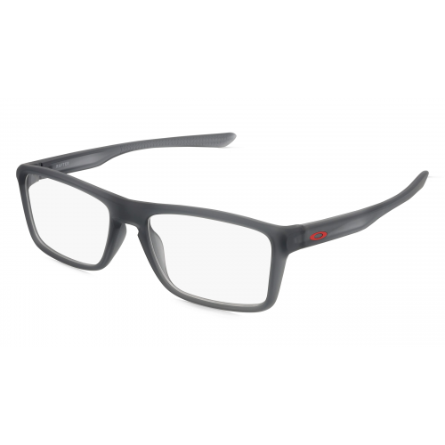 Oakley OX8178 RAFTER Herren-Brille inkl. Gläser Vollrand Eckig Kunststoff-Gestell 57mm/18mm/142mm, grau