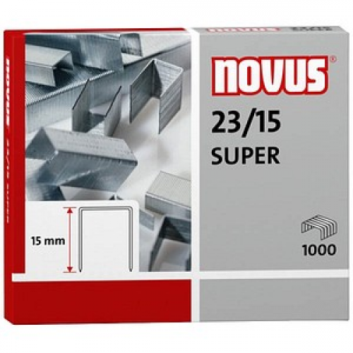 1.000 novus Heftklammern SUPER 23/15