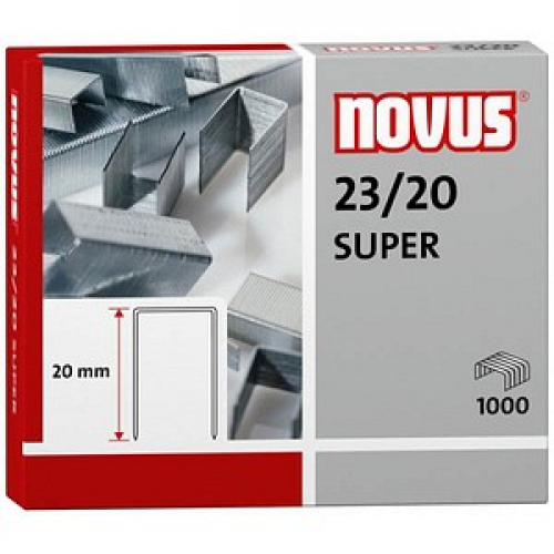 1.000 novus Heftklammern SUPER 23/20