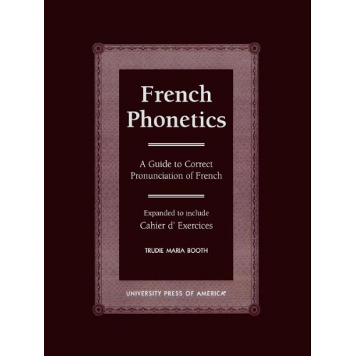 Trudie Maria Booth - French Phonetics