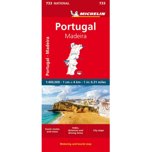 Portugal & Madeira - Michelin National Map 733