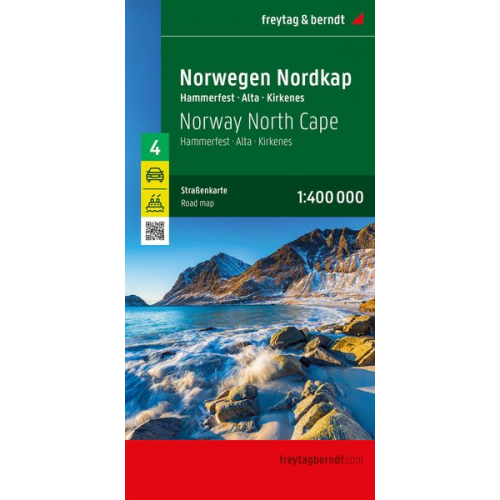 Norwegen Nordkap, Straßenkarte 1:400.000, freytag & berndt