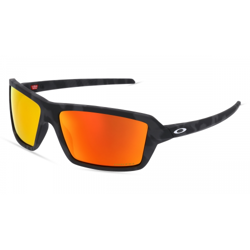 Oakley OO9129 CABLES Herren-Sonnenbrille Vollrand Eckig Kunststoff-Gestell, grau