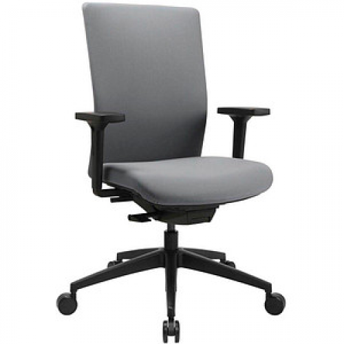 Topstar Bürostuhl Sitness AirWork G, PA40OMT3MT3 Stoff grau, Gestell schwarz