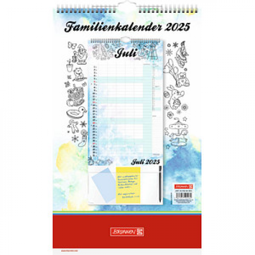 BRUNNEN Familienkalender Teamkalender 2025