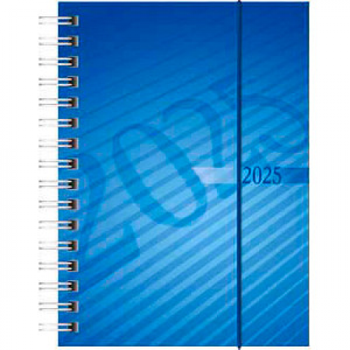 rido idé Taschenkalender mit Spirale 2025 blau