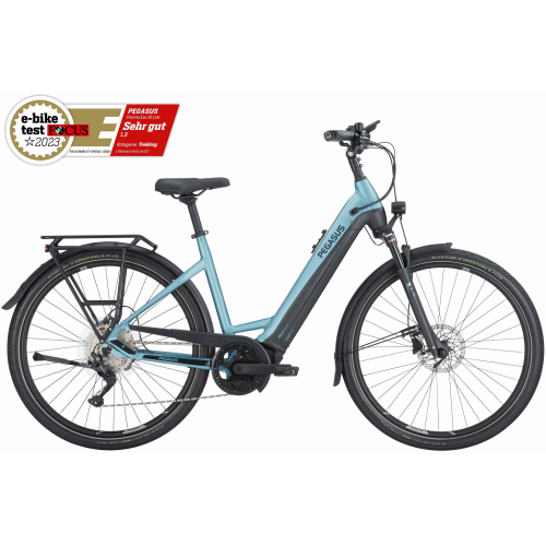 Pegasus Premio Evo 10 Lite (625 Wh), 10 Gang Kettenschaltung, Damenfahrrad, Wave, Modell 2024, 28 Zoll 55 cm summit lake blue