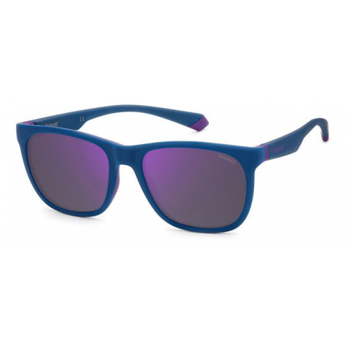 Sonnenbrillen  Polaroid Pld 2140/s col. 802/mf Unisex Rechteckig Halbdeckendes blau