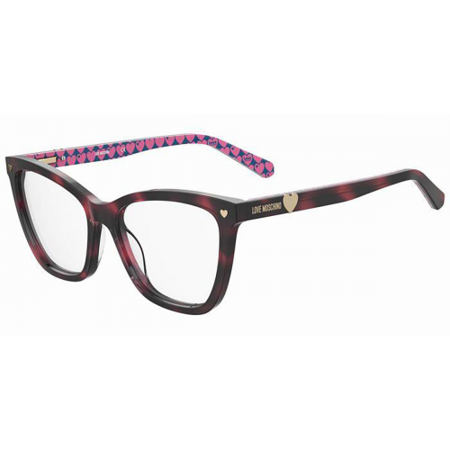 Brille  Moschino Mol593 col. ht8 Damen Geometrische Havana