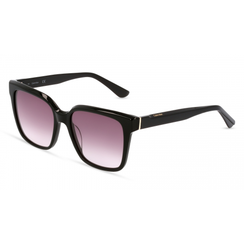 Calvin Klein CK21530S Damen-Sonnenbrille Vollrand Eckig Kunststoff-Gestell, schwarz