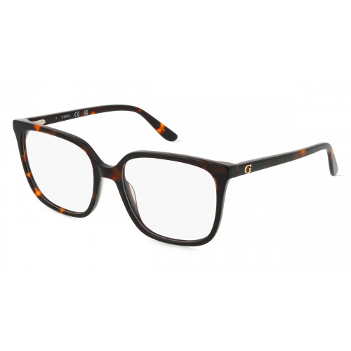 Guess GU2871 Unisex-Brille inkl. Gläser Vollrand Eckig Kunststoff-Gestell 54mm/17mm/140mm, braun