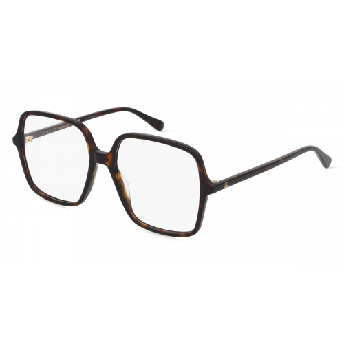 Gucci GG1003O Unisex-Brille inkl. Gläser Vollrand Eckig Kunststoff-Gestell 53mm/16mm/140mm, braun