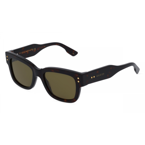 Gucci GG1217S Herren-Sonnenbrille Vollrand Eckig Kunststoff-Gestell, braun