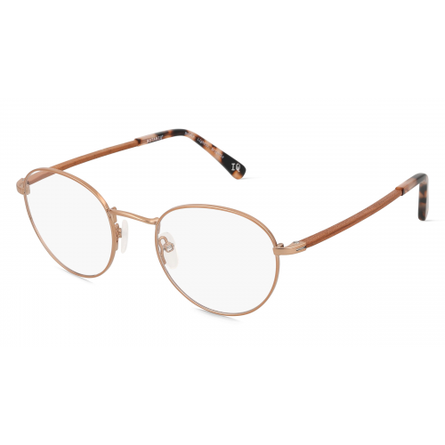 Botaniq BIO-1009 Unisex-Brille inkl. Gläser Vollrand Rund Metall-Gestell 48mm/20mm/145mm, gold