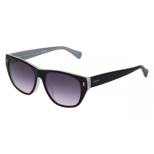 Ralph RA5303U Damen-Sonnenbrille Vollrand Butterfly Acetat-Gestell, Schwarz