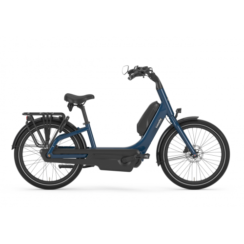 Gazelle Easyflow HMS (504 Wh), 7 Gang Nabe, Unisexfahrrad, Deep, Modell 2024, 24 Zoll 46 cm mallard bluegloss