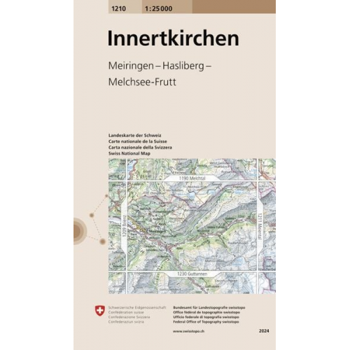 Swisstopo 1 : 25 000 Innertkirchen