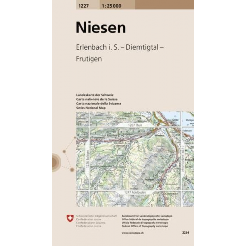 Swisstopo 1 : 25 000 Niesen