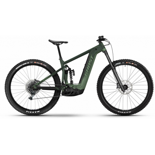 GHOST E-Riot EN Universal 29 (750 Wh), 12 Gang Kettenschaltung, Herrenfahrrad, Diamant, Modell 2024, 29 Zoll 47 cm dark green/met. green - glossy