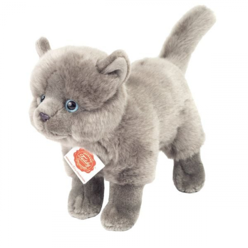 Teddy-Hermann - Kartäuser Katze stehend 20 cm