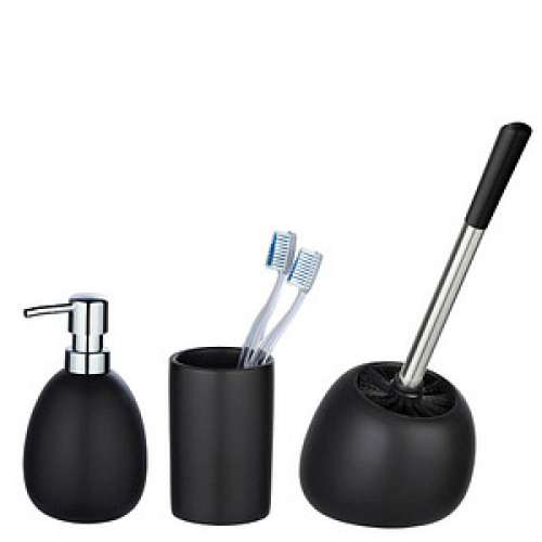 WENKO Badaccessoires-Set Polaris schwarz