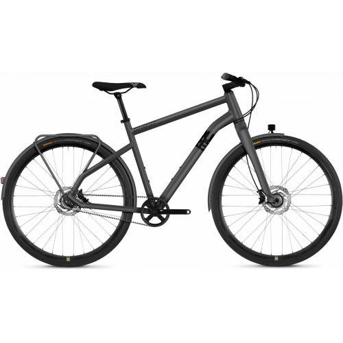 GHOST Square Urban Universal, 11 Gang Nabenschaltung, Herrenfahrrad, Diamant, Modell 2021, 28 Zoll 57 cm urban gray / night black