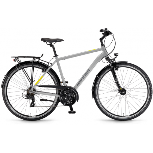 Winora Domingo 21, 21 Gang Kettenschaltung, Herrenfahrrad, Diamant, Modell 2024, 28 Zoll 48 cm silk grey