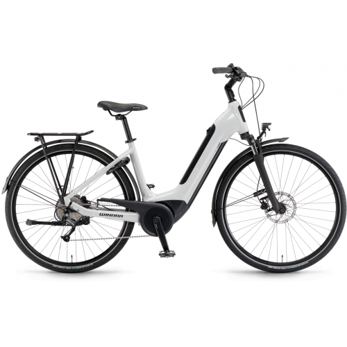 Winora Tria 7 eco (400 Wh), 7 Gang Kettenschaltung, Damenfahrrad, Wave, Modell 2022/2023, 28 Zoll 61 cm smoke