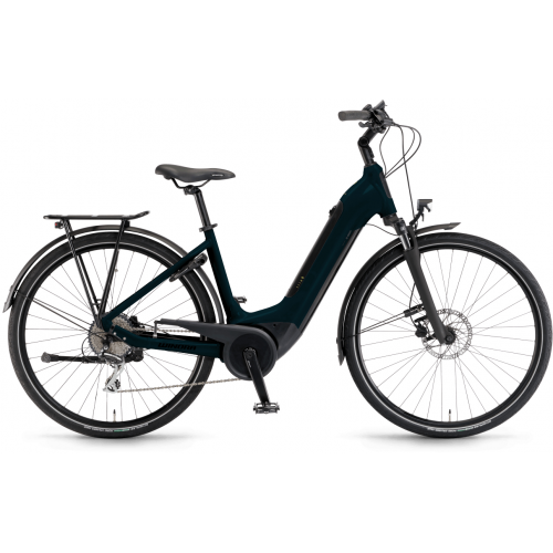 Winora Tria 8 (400 Wh), 8 Gang Kettenschaltung, Damenfahrrad, Wave, Modell 2022/2023, 28 Zoll 61 cm deepsea