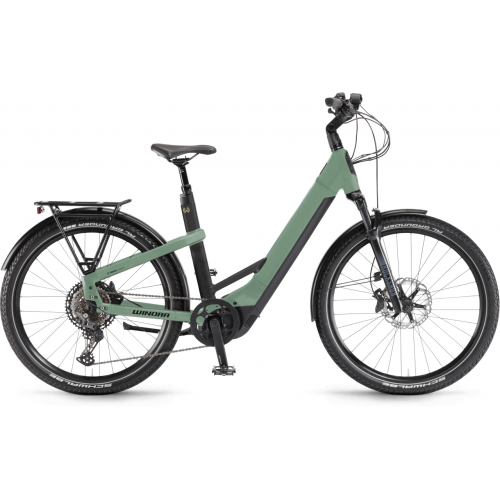 Winora Yakun 12 (750 Wh), 12 Gang Kettenschaltung, Damenfahrrad, Wave, Modell 2022/2023, 27,5 Zoll 55 cm defender matt