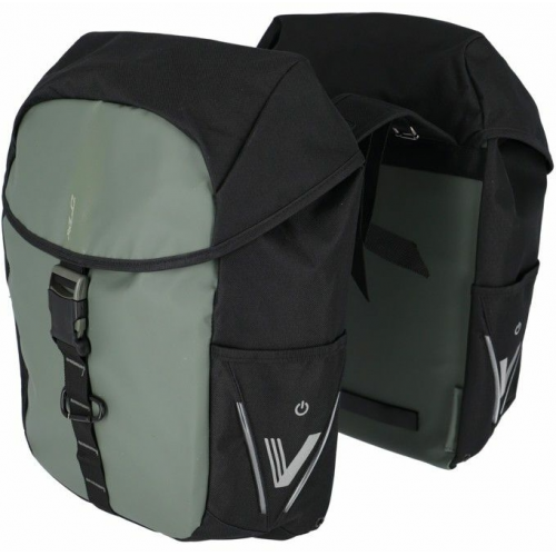 XLC Doppelpacktasche V-light Active BA-S109 12x30x37cm grün