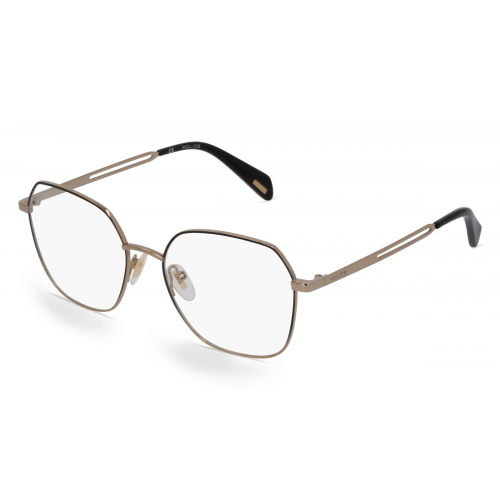 Police VPL A 92 Damen-Brille inkl. Gläser Vollrand Eckig Edelstahl-Gestell 54mm/17mm/140mm, gold