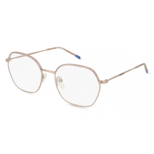 Zadig & Voltaire ZVVZV327 Unisex-Brille inkl. Gläser Vollrand Eckig Metall-Gestell 53mm/18mm/140mm, rot