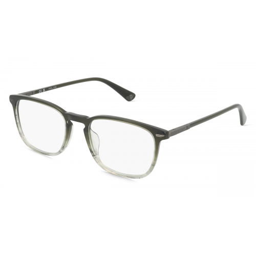 Police POIVPLF81 Herren-Brille inkl. Gläser Vollrand Eckig Kunststoff-Gestell 52mm/19mm/145mm, Grau