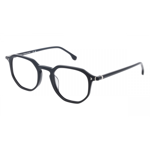 Lozza VL4350 Herren-Brille inkl. Gläser Vollrand Eckig Acetat-Gestell 49mm/22mm/145mm, schwarz