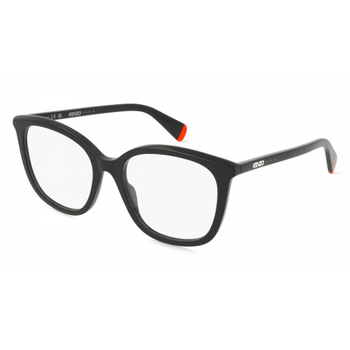 Kenzo KZ50202I Damen-Brille inkl. Gläser Vollrand Eckig Kunststoff-Gestell 55mm/18mm/145mm, schwarz